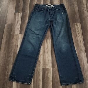 Gap Dark Wash Straight Fit Jeans Size 33 x 34